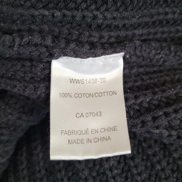 Rag & Bone Chunky Black Knit Sweater Women’s Size S - Flared Bell Sleeves - Picture 6 of 8